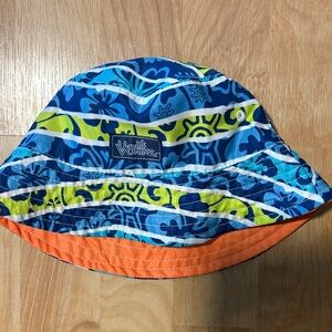 UV SKINZ - Tropical & Orange Reversible - Baby (20cm) Size Bucket Hat Sun Cap!